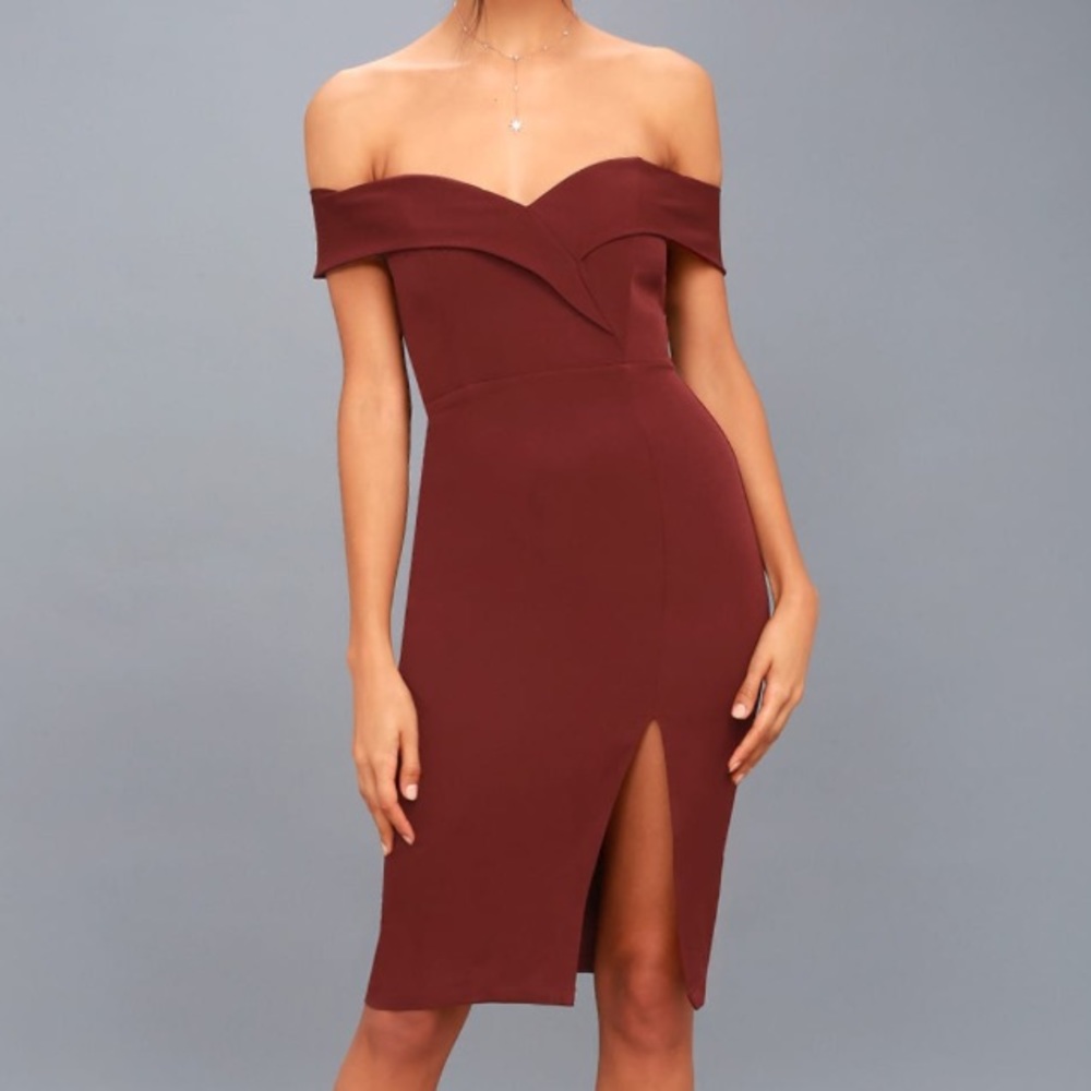 Lulu’s sexy off the shoulder dress